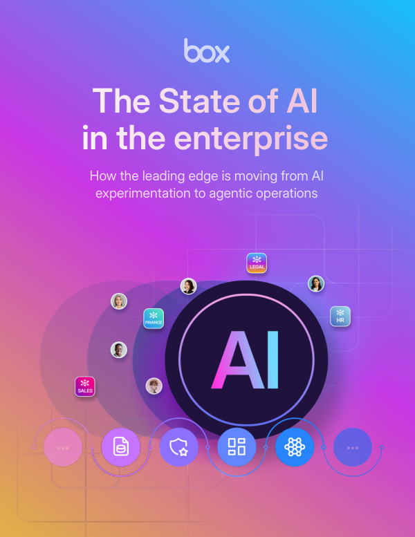 Box, The State of AI in the enterprise 2026 raporunun kapağı