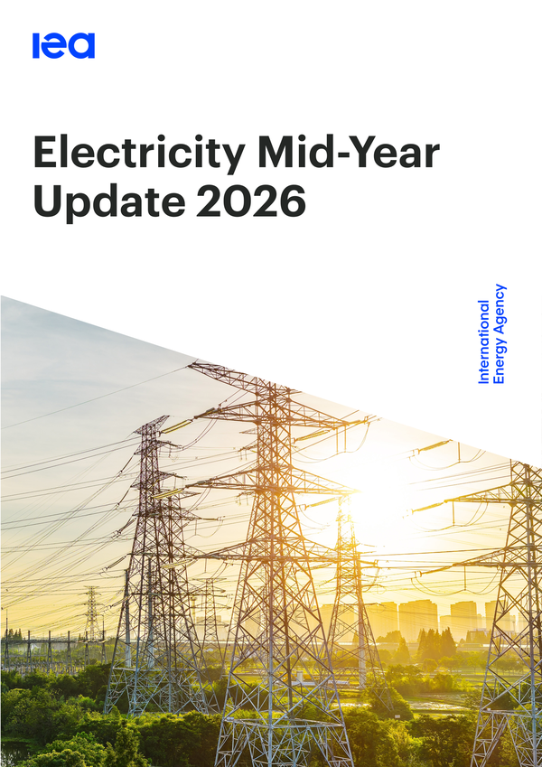 International Energy Agency Electricity Mid-Year Update 2026 raporunun kapağı